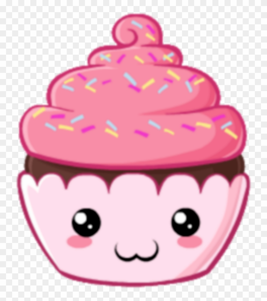 Kawaii Cute Cupcakes Clipart