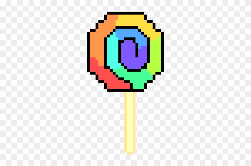 Rainbow Pop - Pixel Art Cute Ghost Clipart