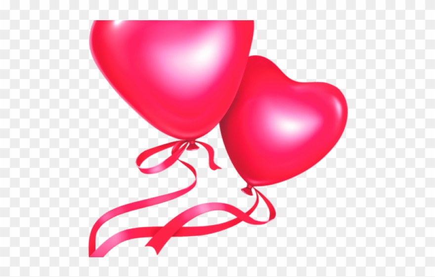 Valentine`s Day Clipart Heart Shaped Balloon - Birthday Decoration Items Png Transparent Png