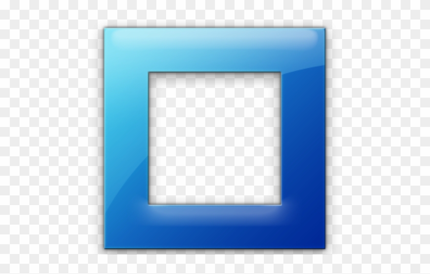 Square Clipart Blue Square - Paper Product - Png Download