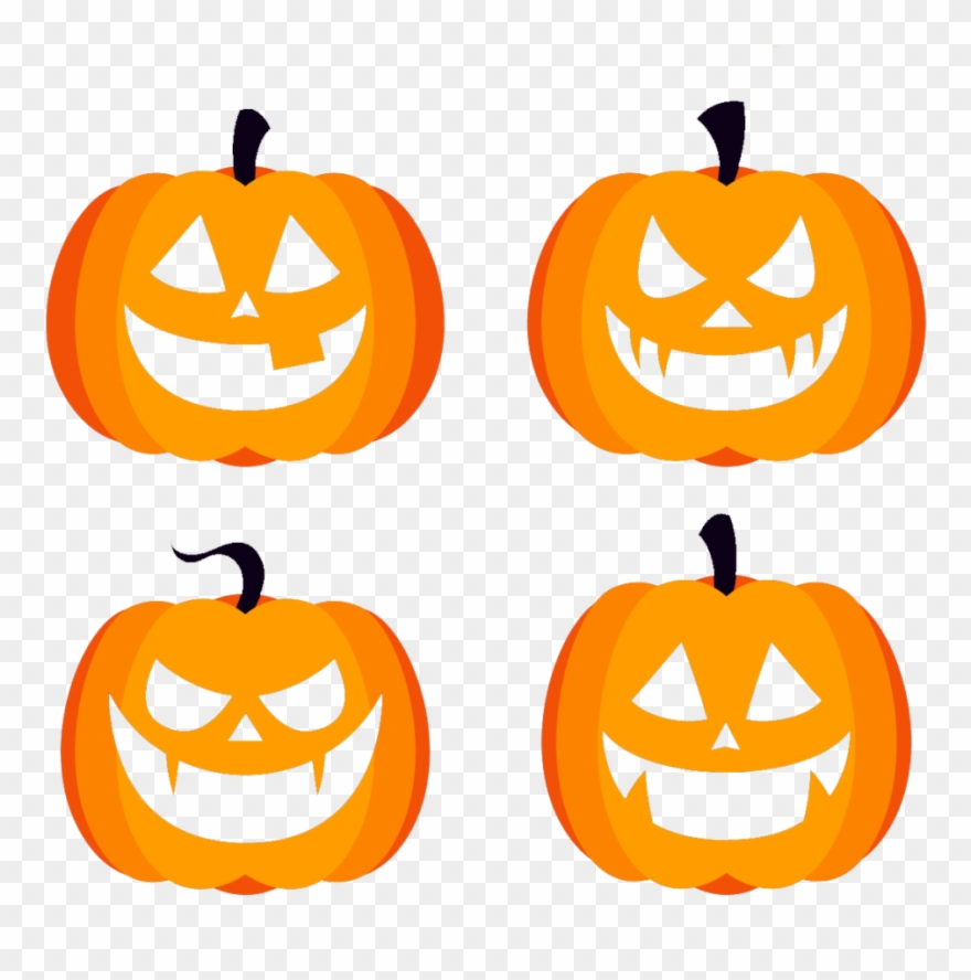 Halloween Vector Free Png Pumpkin Files - Halloween Vector Files Clipart