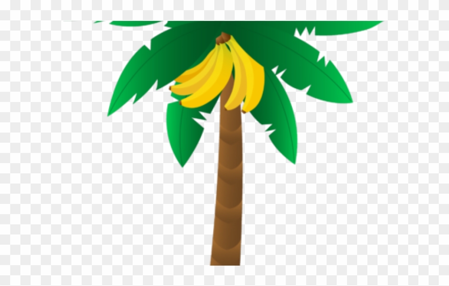 Palm Tree Clipart Bunch - Transparent Banana Tree Clipart - Png Download