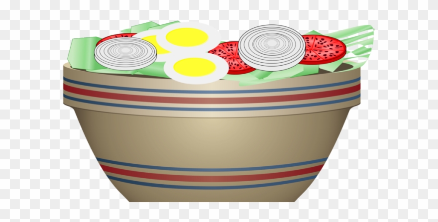 Bowl Clipart Salad Bowl - Salad - Png Download