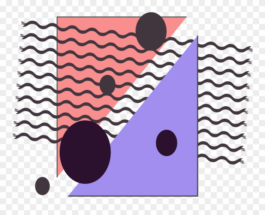 Memphis Effect Pattern Element Png And Vector Image - Illustration Clipart