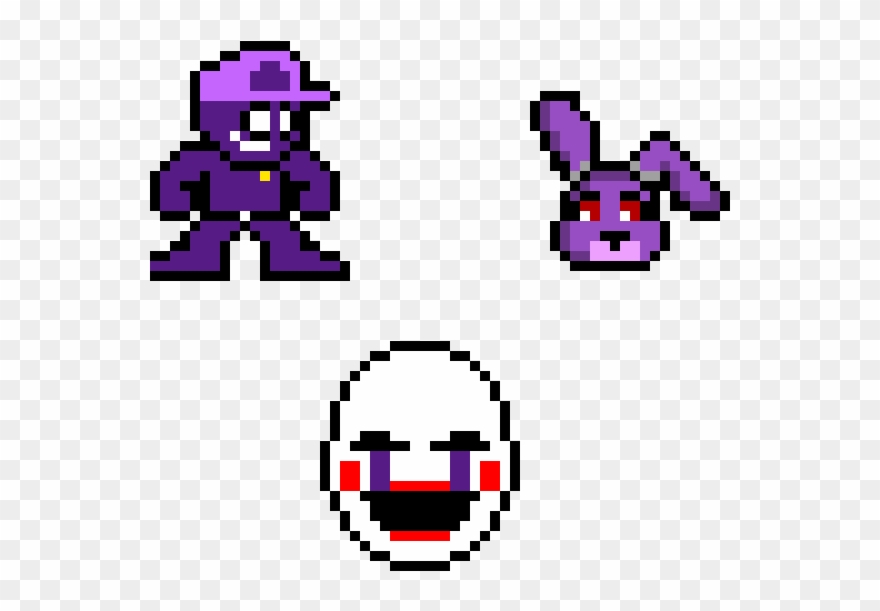 Fnaf Pixel Art - Pixel Art Fnaf Puppet Clipart