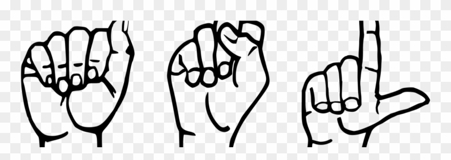 To Sign Or Not To Sign There Is No Question - American Sign Language Clipart