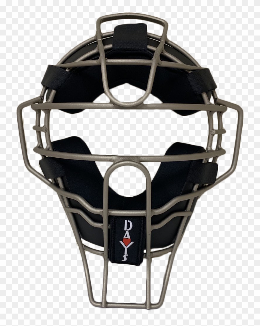 Davis Ice Gray Feather Weight Umpire Mask - All Star Mask Clipart