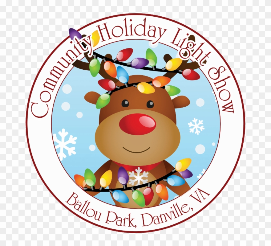 The Community Holiday Light Show, Will Light Up In - Reindeer With Christmas Lights Clipart