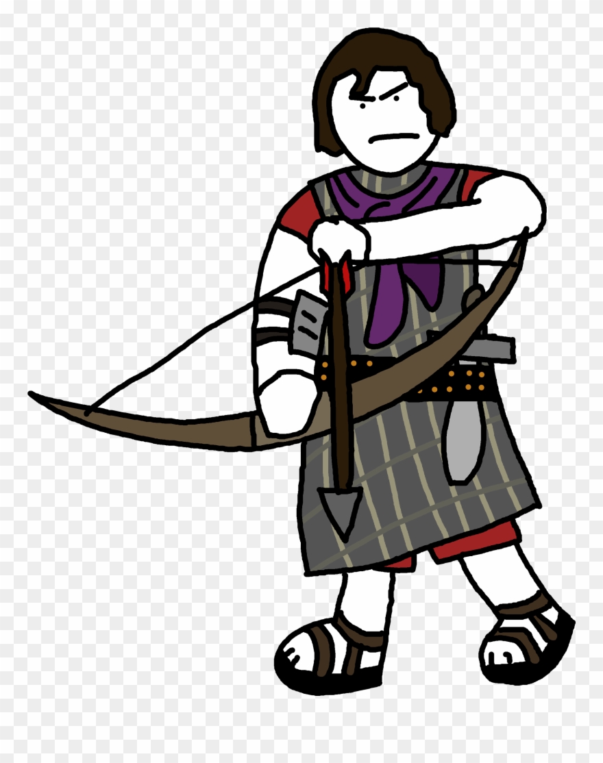 The Old Centurion And His Gang Of Assassins Lead By - Cartoon Clipart
