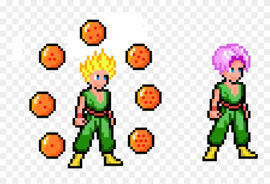 Kid Trunks / Ssj Kid Trunks Dragonballs - Cartoon Clipart