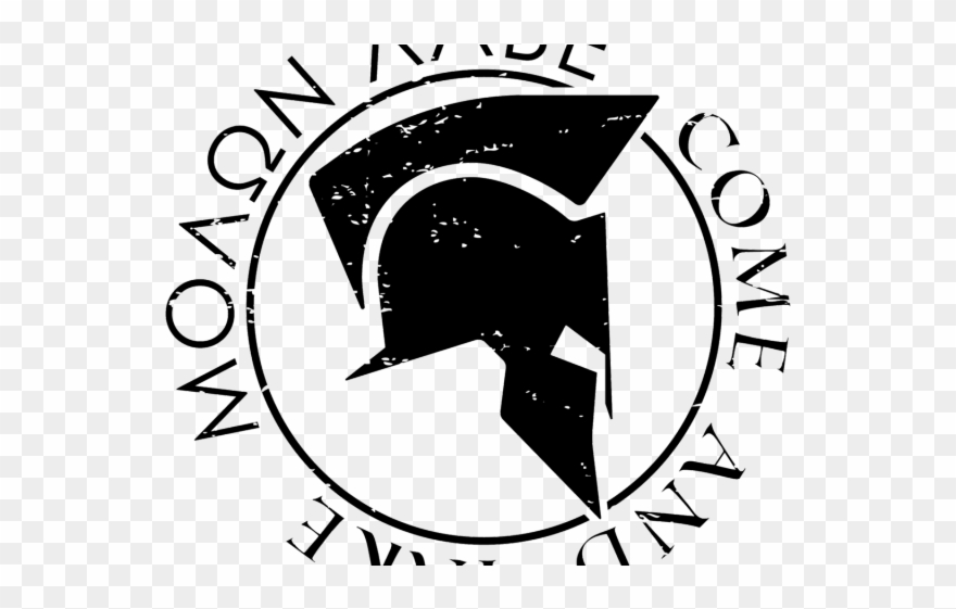 Molon Labe Clipart Transparent - Minimalist Spartan Helmet - Png Download
