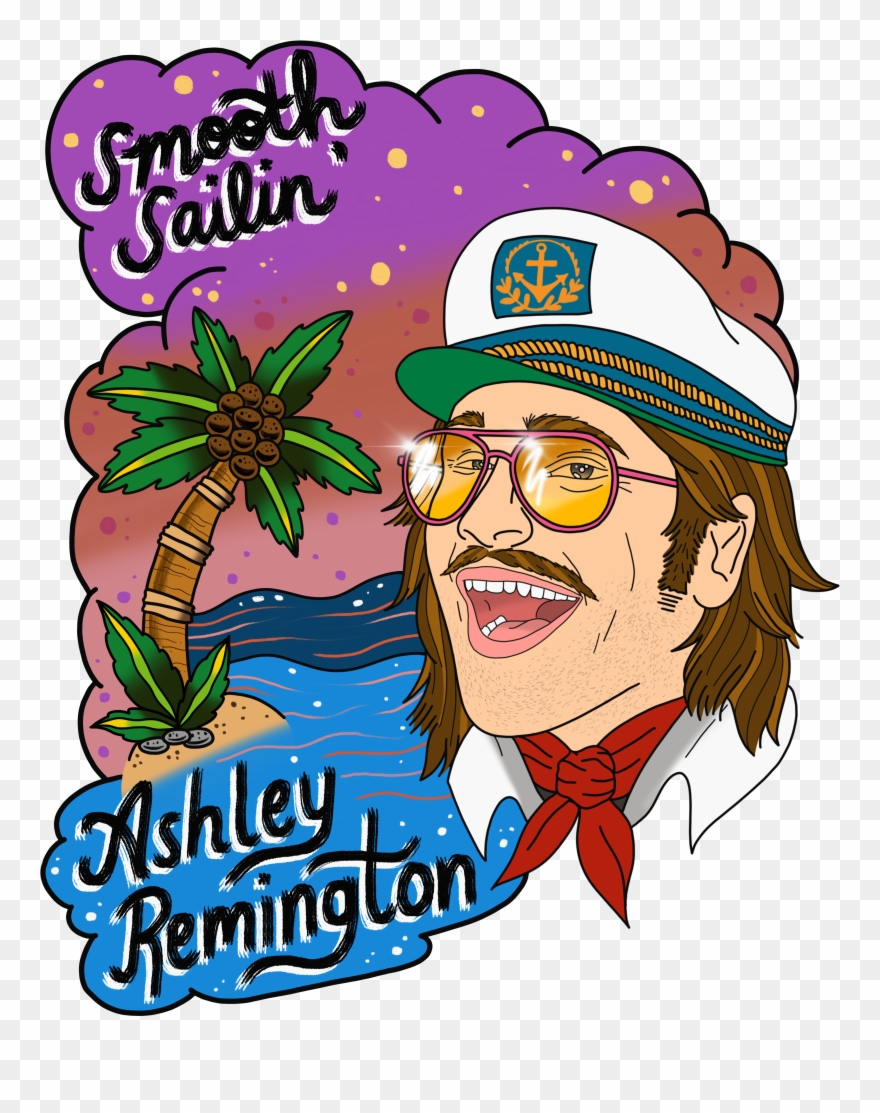 “smooth Sailin' Ashley Remington,” Graphic Design, - Cartoon Clipart