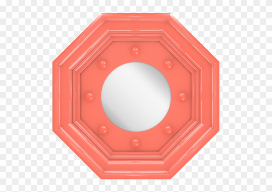 Westport Classic Mirror- Tucosn Coral - Circle Clipart