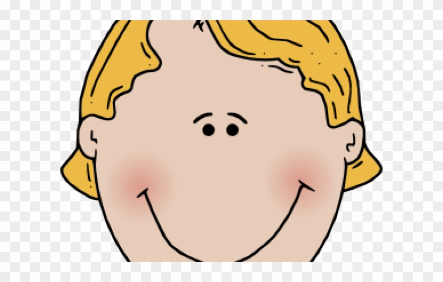 Color Clipart Hair - Face Drawing Clipart - Png Download