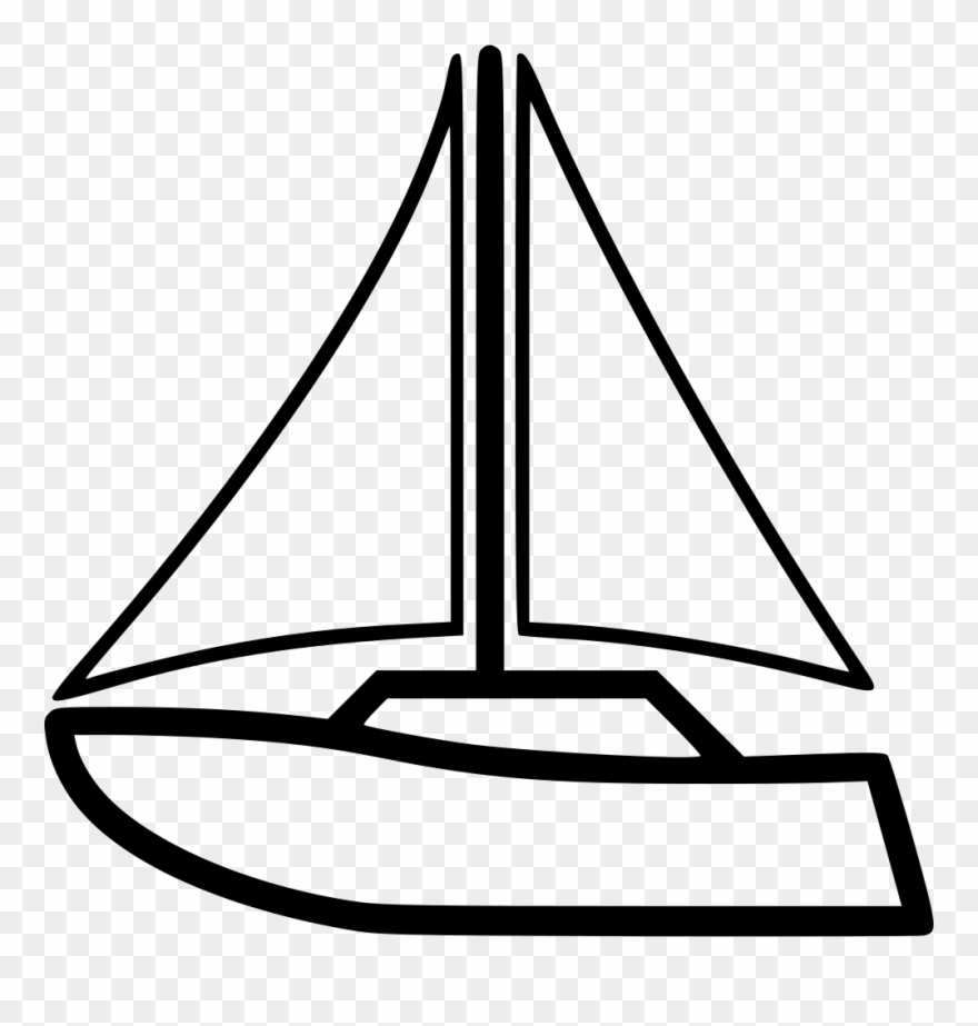 Png File - Gambar Perahu Layar Hitam Putih Clipart