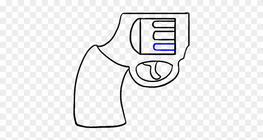 How To Draw Cartoon Revolver - Drawing Clipart