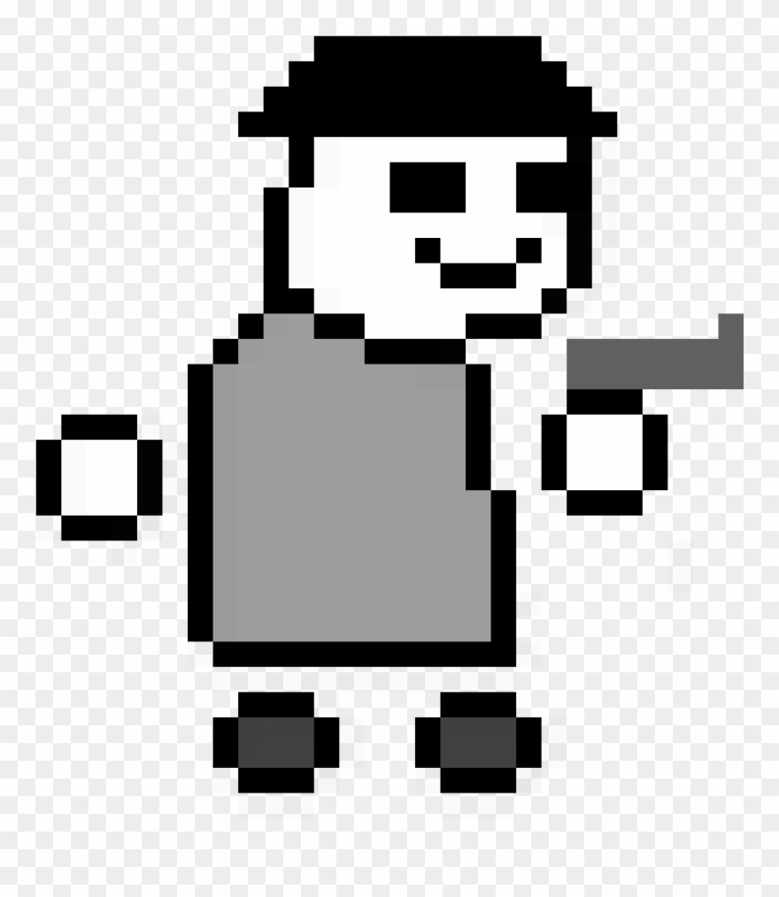 Imitator With Pistol - Lemon Fox Clipart