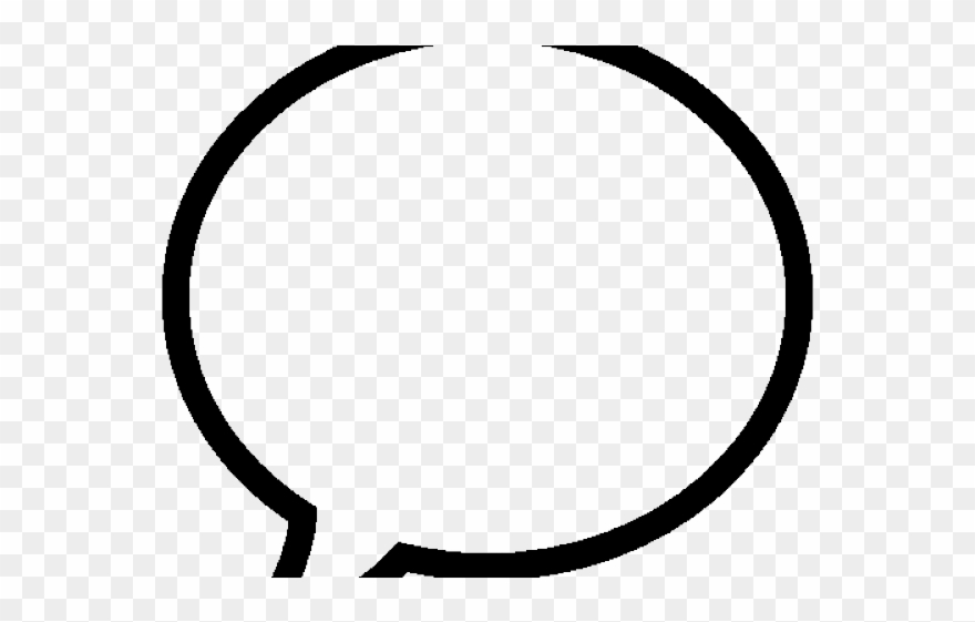 Speech Bubble Clipart Transparent Background - Circle - Png Download