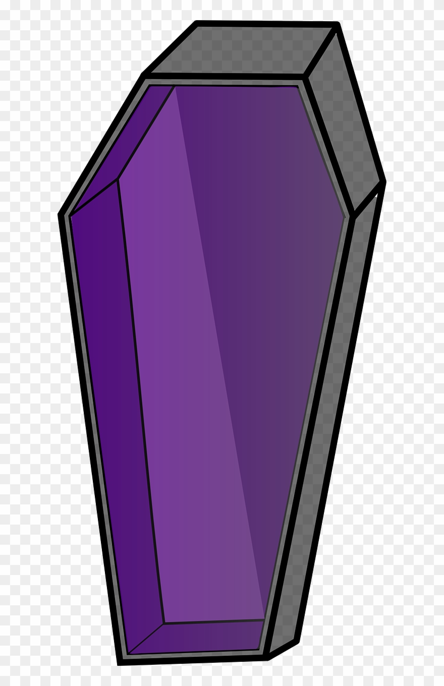 Sarcophago Purple Vampire - Coffin Clipart - Png Download