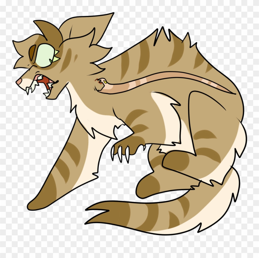 Honeyfern - Cat Yawns Clipart