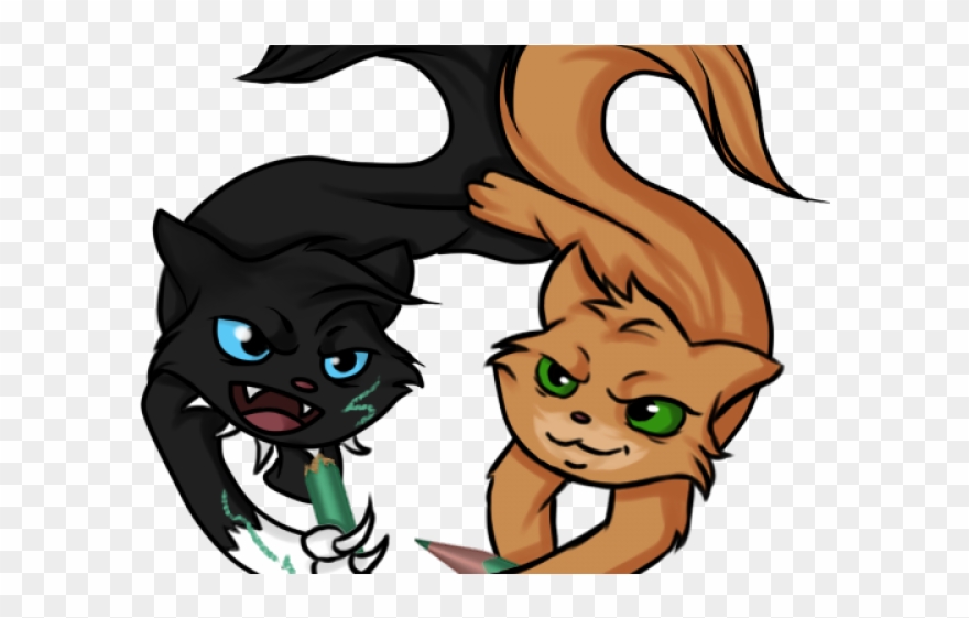 Drawn Cat Warrior Cat - Warrior Cat Drawings Clipart