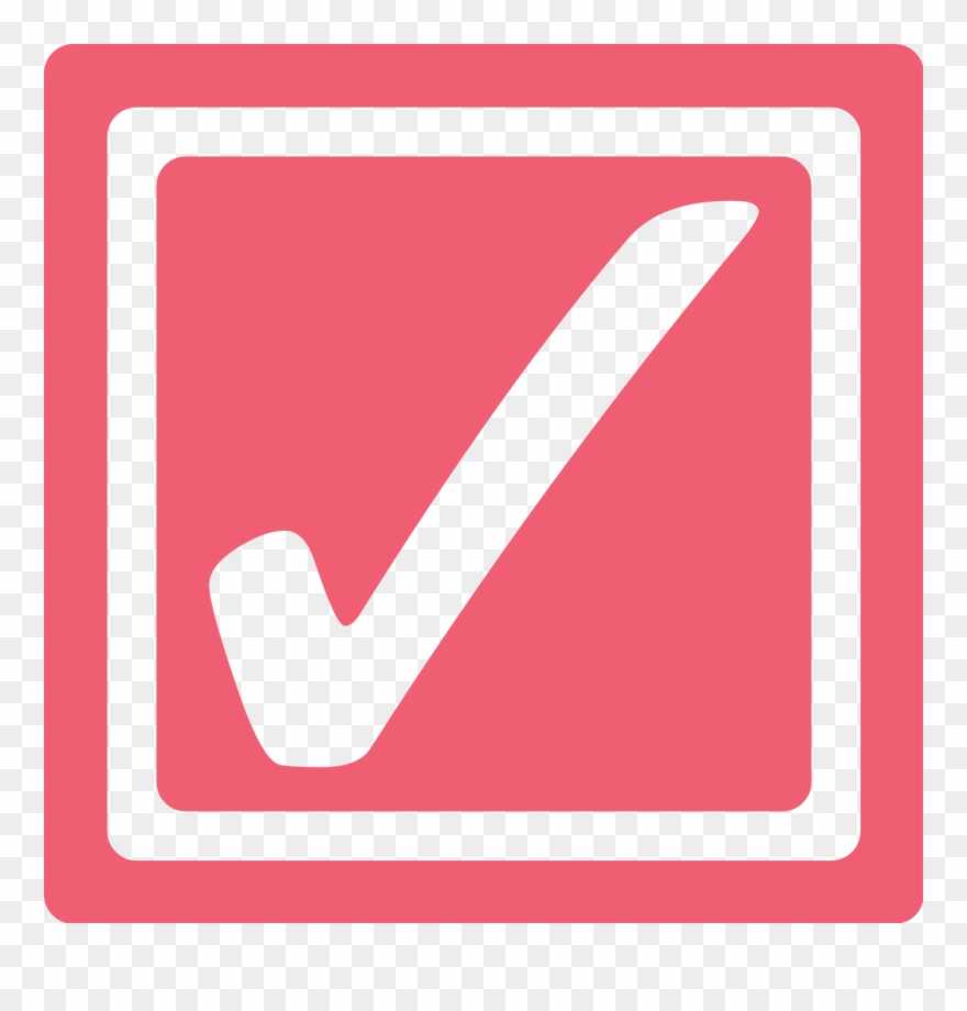 File - Pink Checkbox-checked - Svg - Checkbox Clipart
