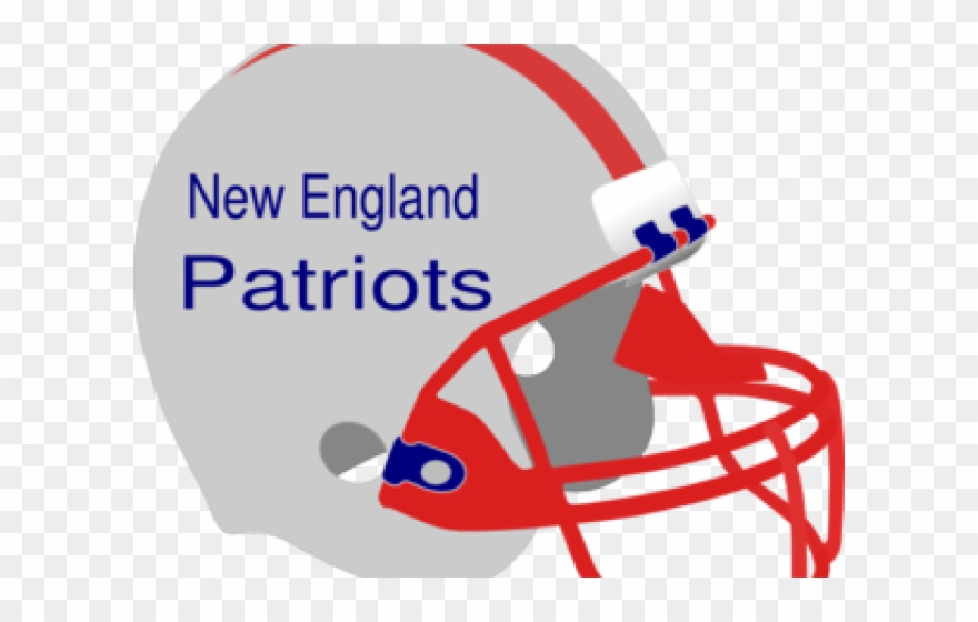 New England Patriots Clipart Patriots Football - White And Blue Football Helmet - Png Download