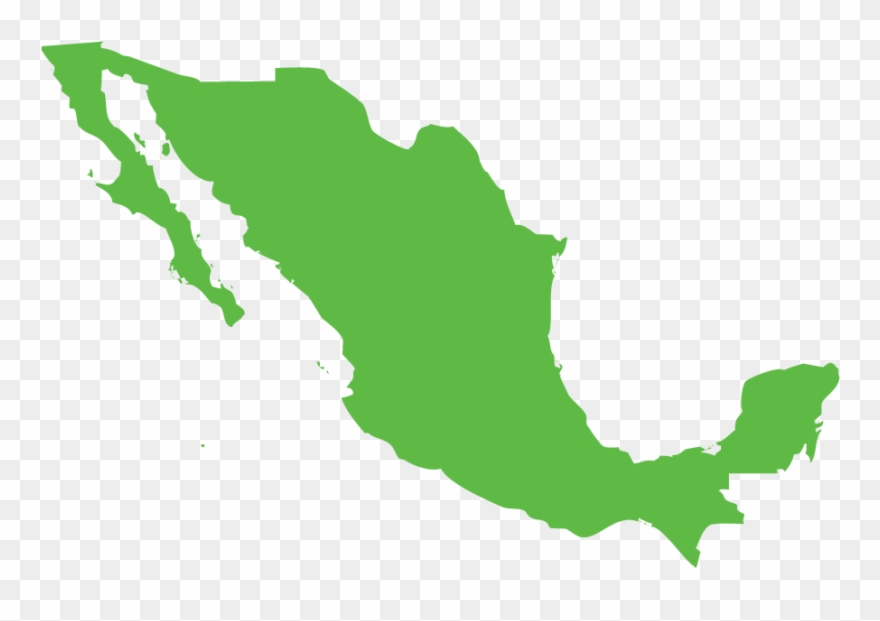 Mexico - Mexico Capital City Map Clipart