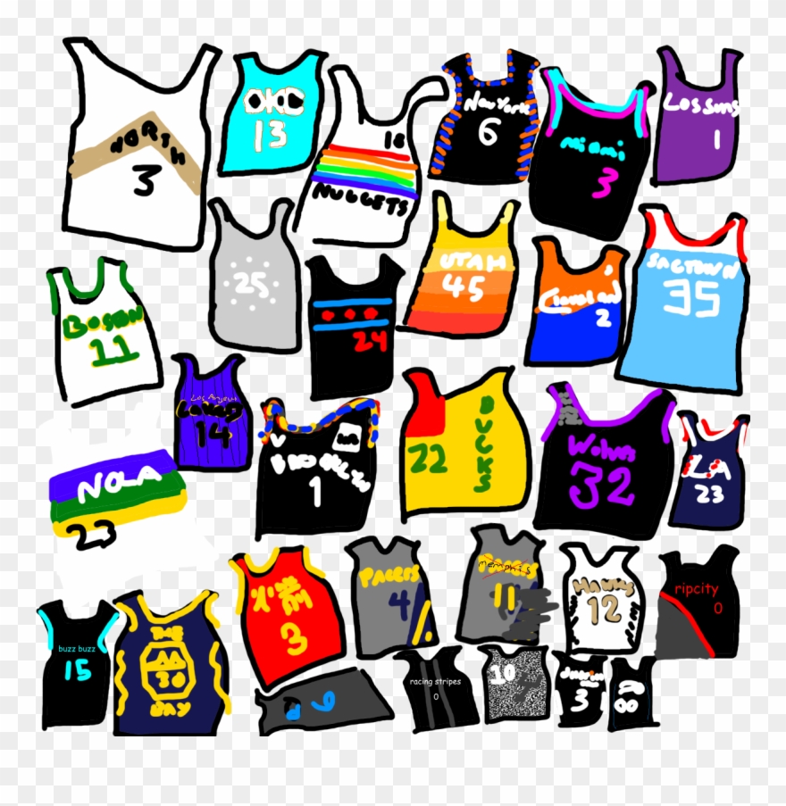 Poorly Drawn City Jerseys Clipart