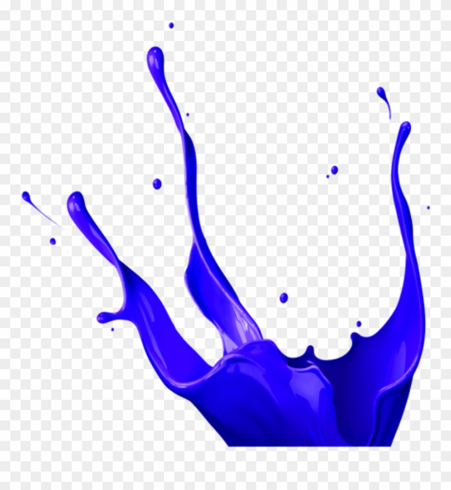 Paint Painter Paints Painting Bluecolor Color Ink Blue - Purple Paint Splash Png Clipart