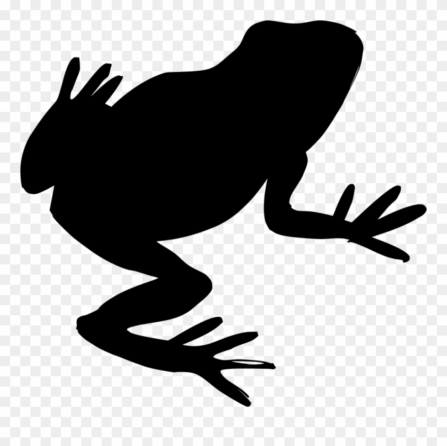 Download Png - Frog Stencil Clipart