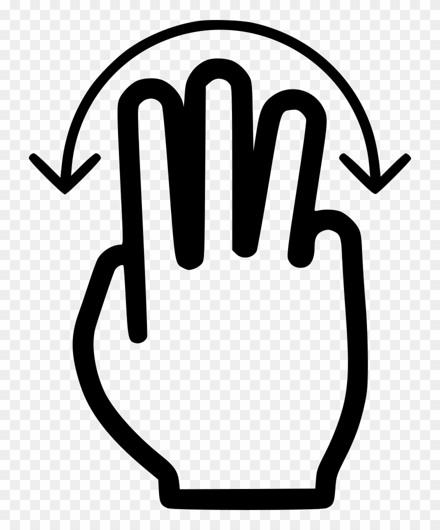 Three Fingers Rotate Comments Clipart