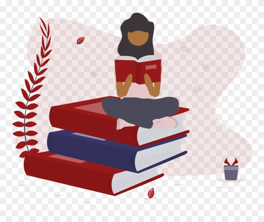 Read More - Book Lover Illustration Clipart