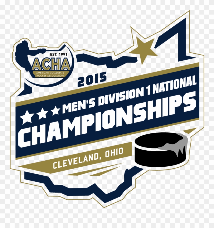 Acha 2015 D1 Men's Full Color - American Collegiate Hockey Association Clipart