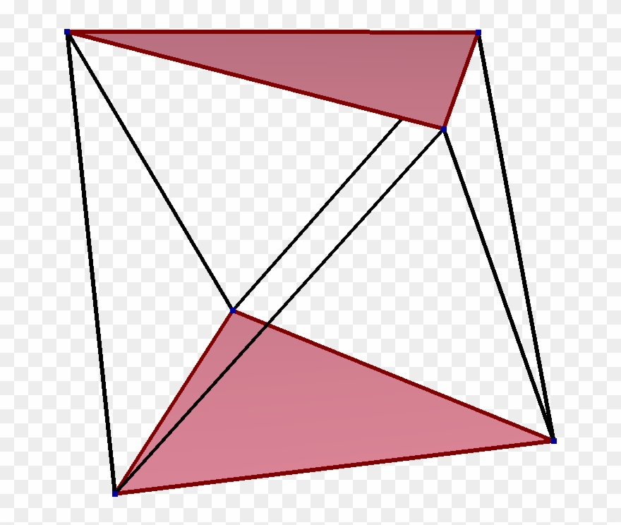 Skew Polygon In Triangular Antiprism - Skew Hexagon Clipart