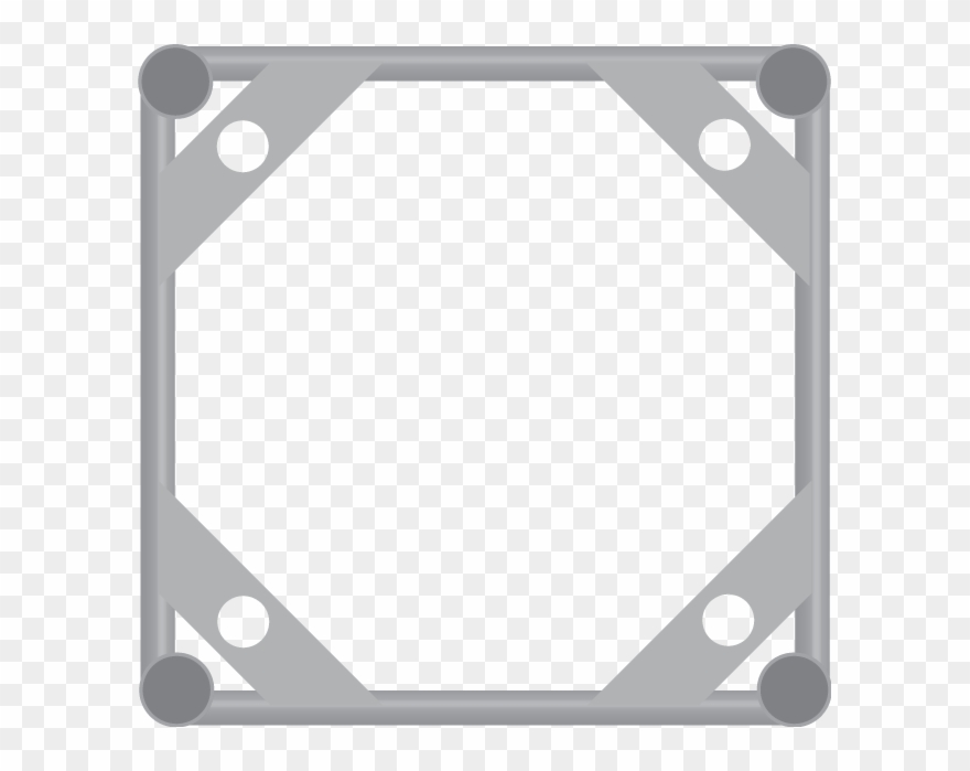 Box Truss 5' Section Dimensions - Y1rm98010 Clipart