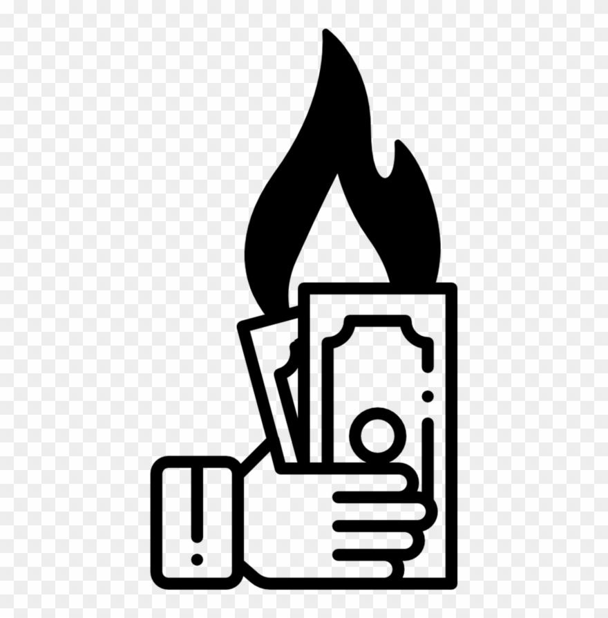 Burning Money - Money Clipart
