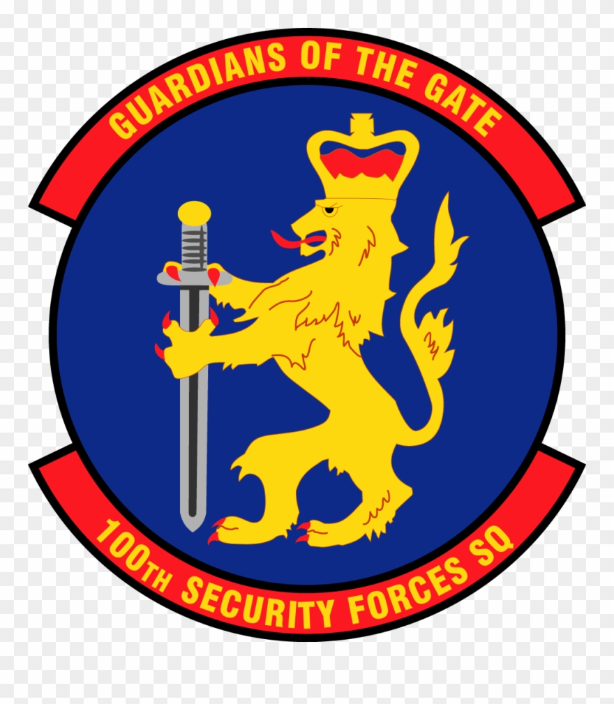 100th Security Forces Squadron Patch - Hollywood Top Gun Logo Clipart