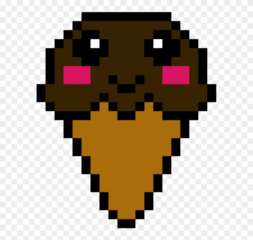 Cocolate Ice Cream - Imagenes De Pixel Art De Helado Clipart
