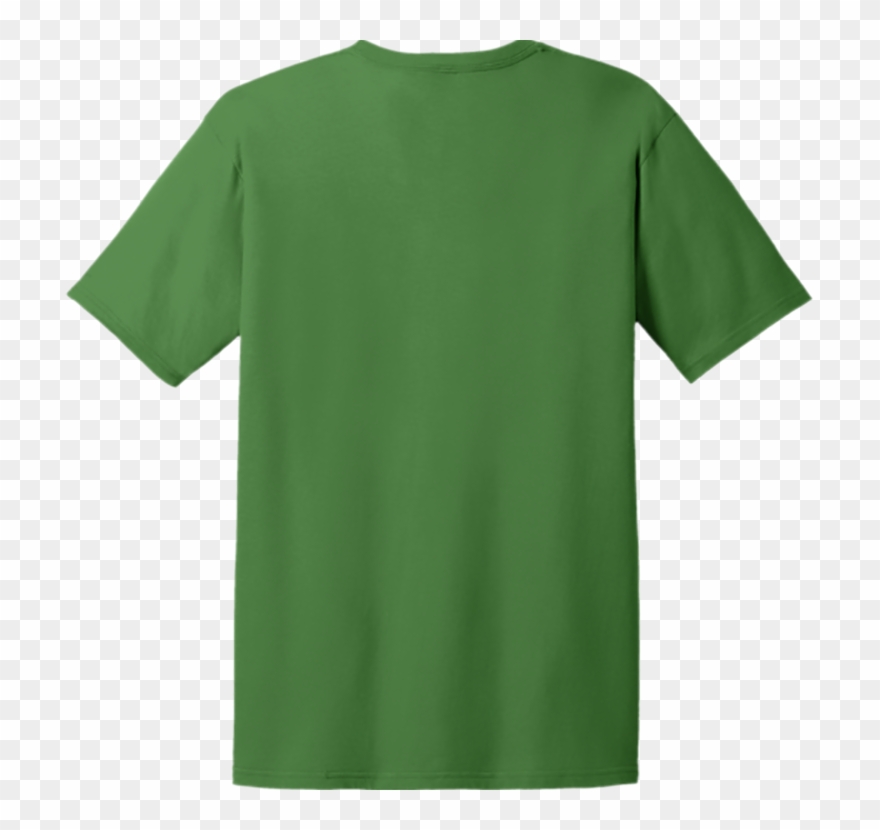 Clipart Shirt Green Shirt - Apple Green Tshirt Back - Png Download