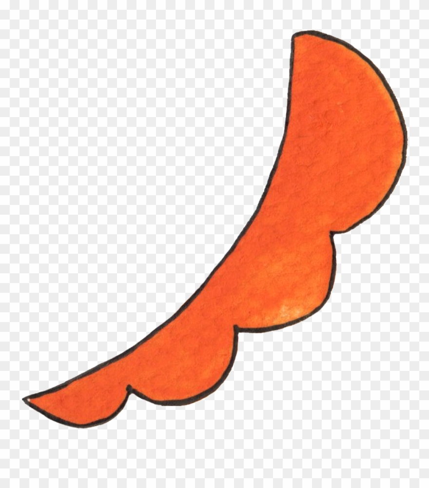 Half Moon Petals Transparent Decorative Clipart