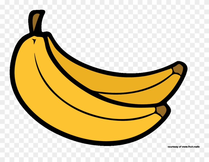 Download Banana Clip Art - Fresh Fruit Clip Art - Png Download