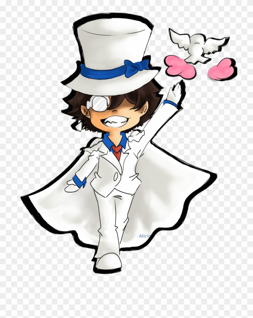 Kaitou Kid, 1412 , Chibi - Kaito Kid Chibi Clipart