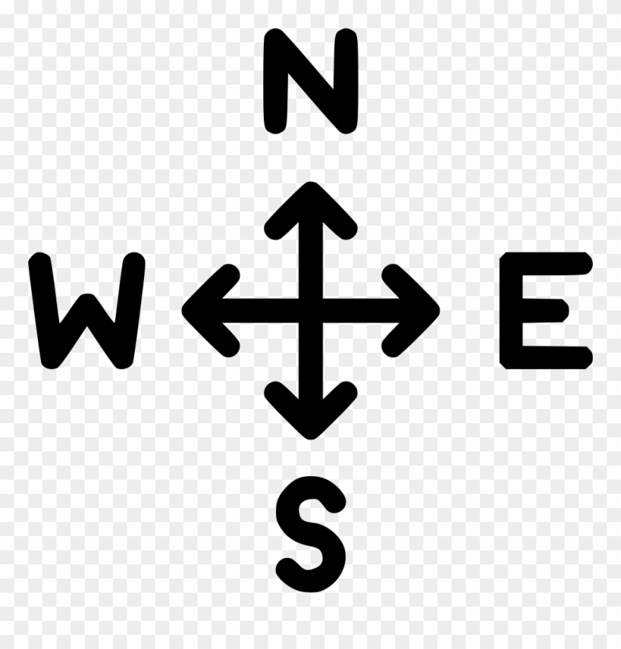 Direction Png Image With Transparent Background - North South East West Arrow Clipart
