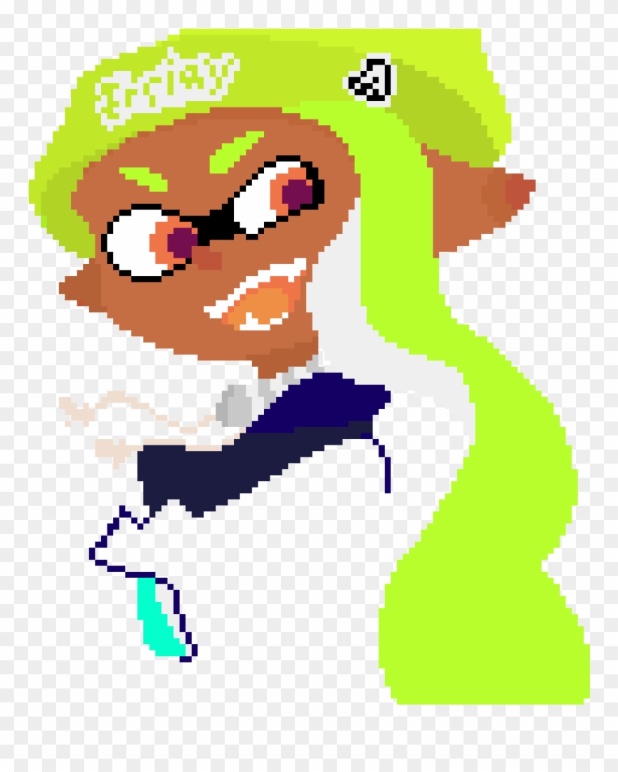 Sploon 2 Inkling Girl - Illustration Clipart