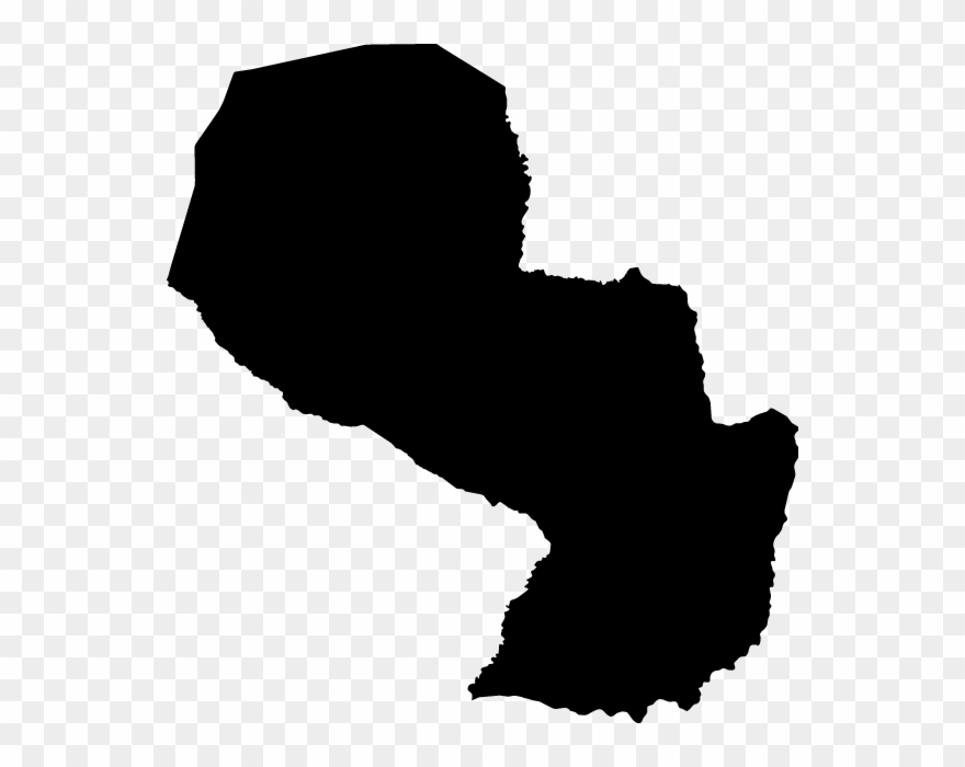 Full Map - Paraguay Capital City Map Clipart
