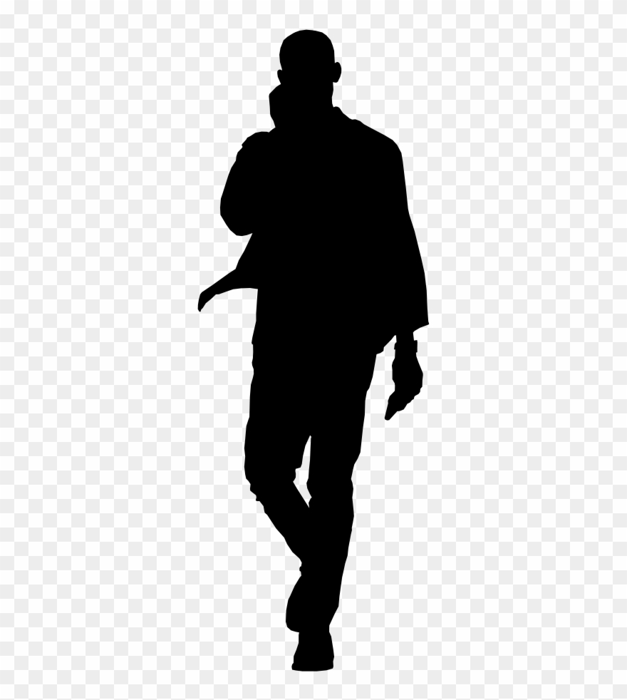 Ns 0081 - Walking Away Silhouette Png Clipart