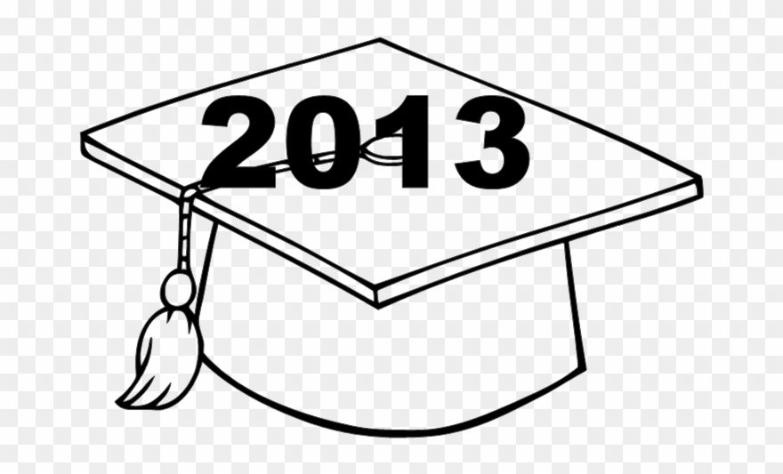 Gad Cap 2013 - Graduation Cap Pencil Drawing Clipart