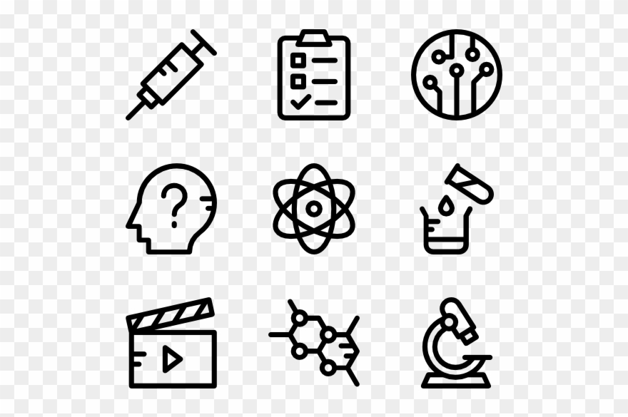 Science And Technology - Contact Icons Clipart