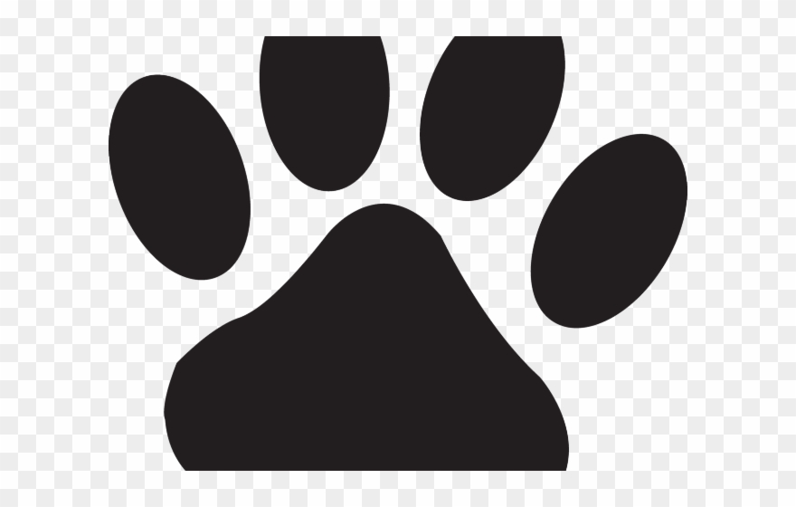 Husky Clipart Bear Paw - Cat Paw Print Small - Png Download